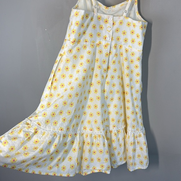 Cynthia Rowley Yellow And White Floral Dress Size 8 - Picture 9 of 15